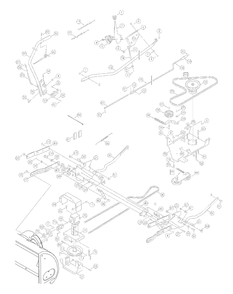 Driveandhandle Assembly 2007and2008 Diagram and Parts List for OEM-190-032  Yard Machines Lawn Tractor